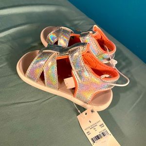 New See Kai run size 5 girl sandals.